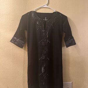 Elegant Black Abaya Dress